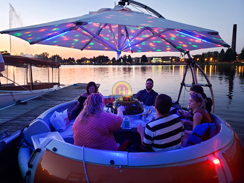 BBQ Donut Boat Barbecue Boat for sale Lurky Amusement Equipment